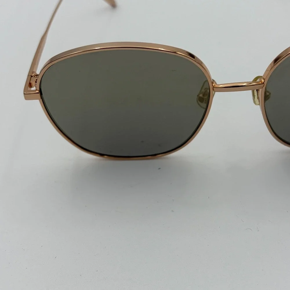 Gentle Monster Double Bread Sunglasses Gold Round Tinted + Case